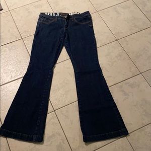 Dark blue flare jeans size 5